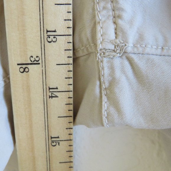 American Eagle* Men's 1.5"‎ Belt Loop Multipocketed Flat Khaki Shorts~ Size 38 - Picture 7 of 12